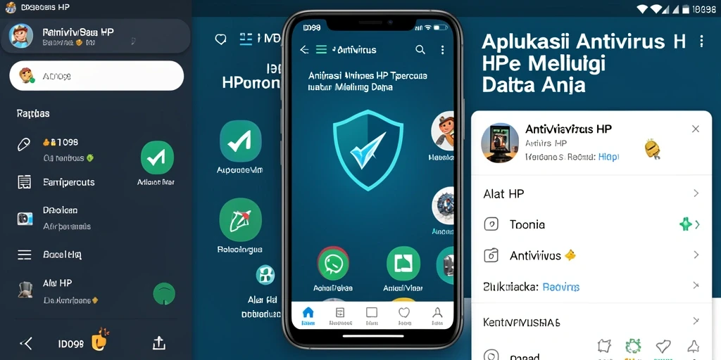 Screenshot antarmuka ID098 yang menunjukkan fitur keamanan canggih.
