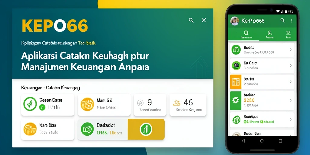 Tampilan antarmuka aplikasi KEPO66 yang sederhana dan informatif.
