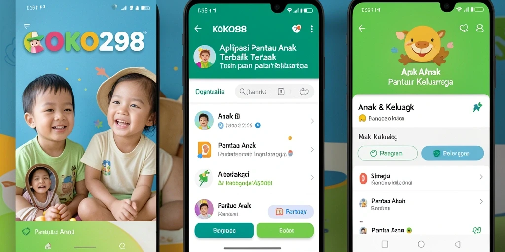 Tampilan antarmuka KOKO288 yang user-friendly untuk memantau anak.
