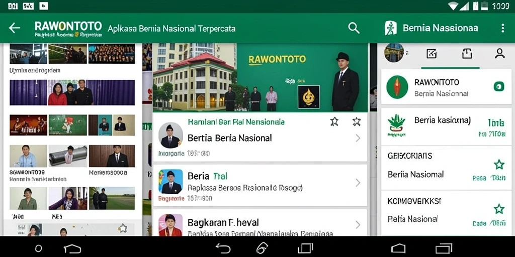 Tampilan antarmuka RAWONTOTO yang menarik dan informatif.