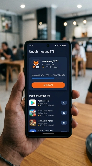 Tampilan halaman APK musang178