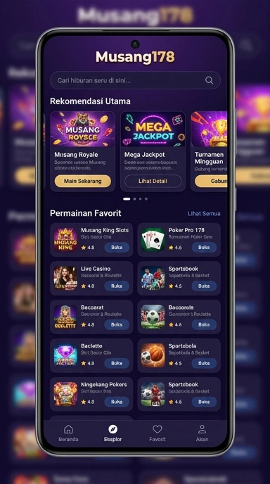 Tampilan katalog aplikasi musang178