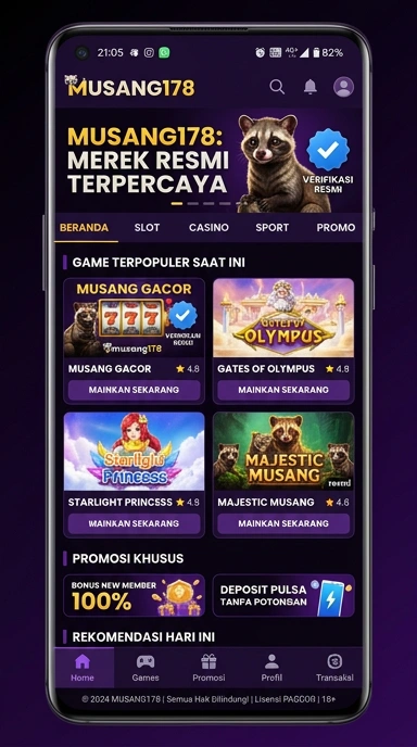 Tampilan kanal resmi musang178